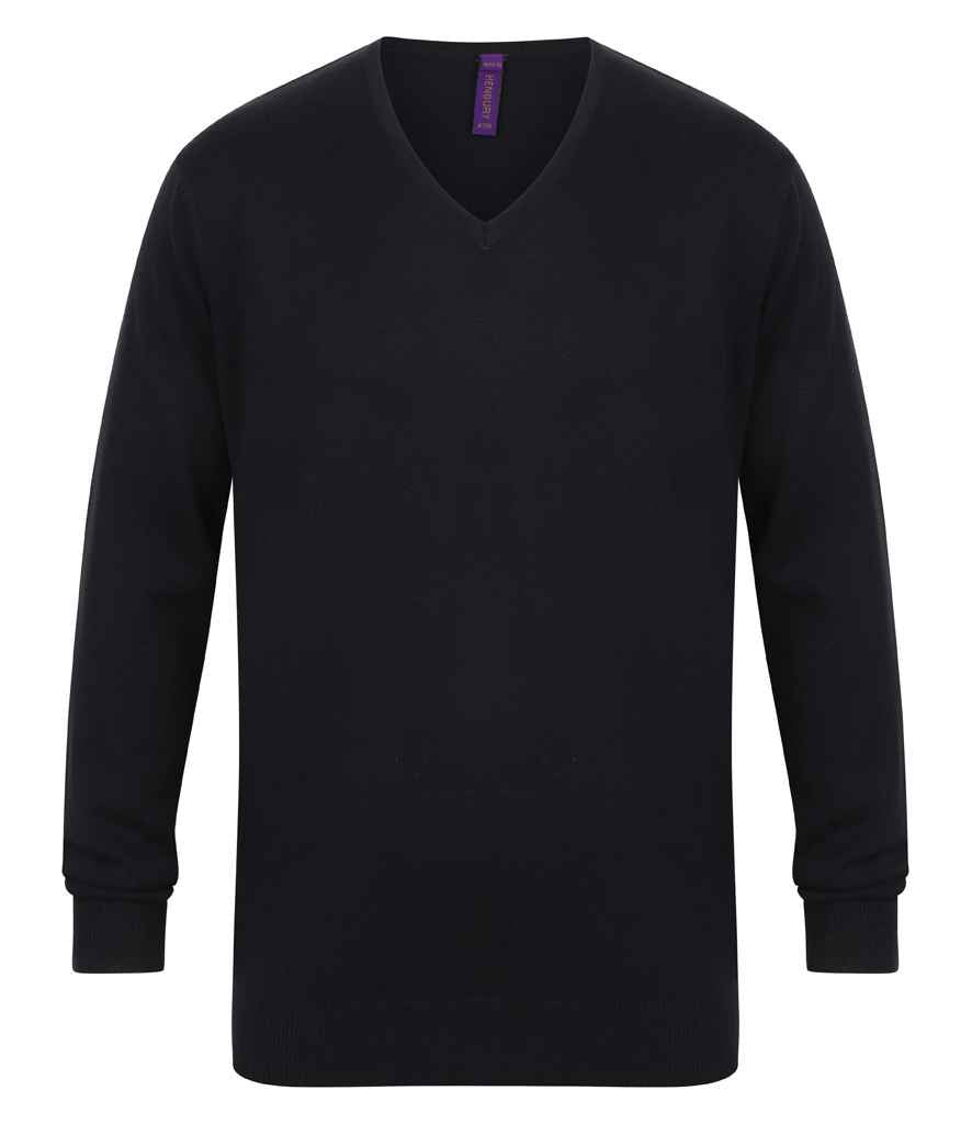 Henbury H720 Navy Front -  Ready to be Embroidered by Custard Workwear - Cheap Personalised and Customised Workwear in Nottinghamshire, Derbyshire and Leicestershire