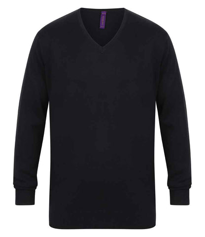 Henbury H720 Navy Front -  Ready to be Embroidered by Custard Workwear - Cheap Personalised and Customised Workwear in Nottinghamshire, Derbyshire and Leicestershire