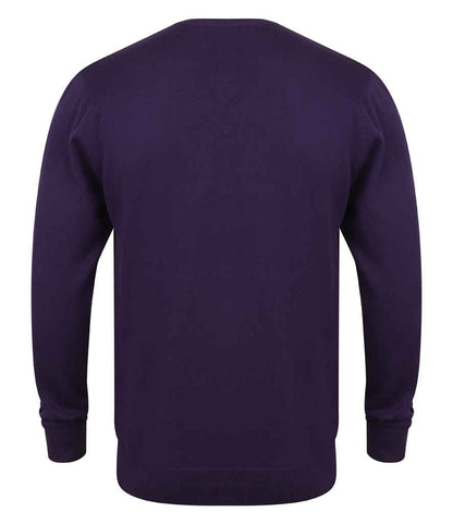 Henbury H720 Purple Back -  Ready to be Embroidered by Custard Workwear - Cheap Personalised and Customised Workwear in Nottinghamshire, Derbyshire and Leicestershire