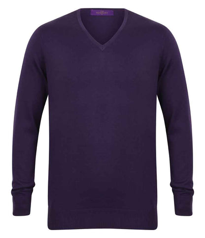 Henbury H720 Purple Front -  Ready to be Embroidered by Custard Workwear - Cheap Personalised and Customised Workwear in Nottinghamshire, Derbyshire and Leicestershire