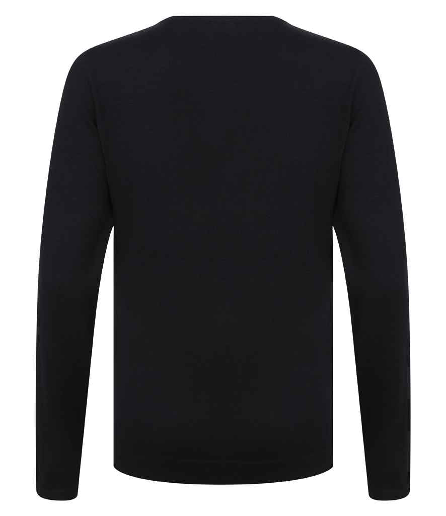 Henbury H721 Navy Back -  Ready to be Embroidered by Custard Workwear - Cheap Personalised and Customised Workwear in Nottinghamshire, Derbyshire and Leicestershire
