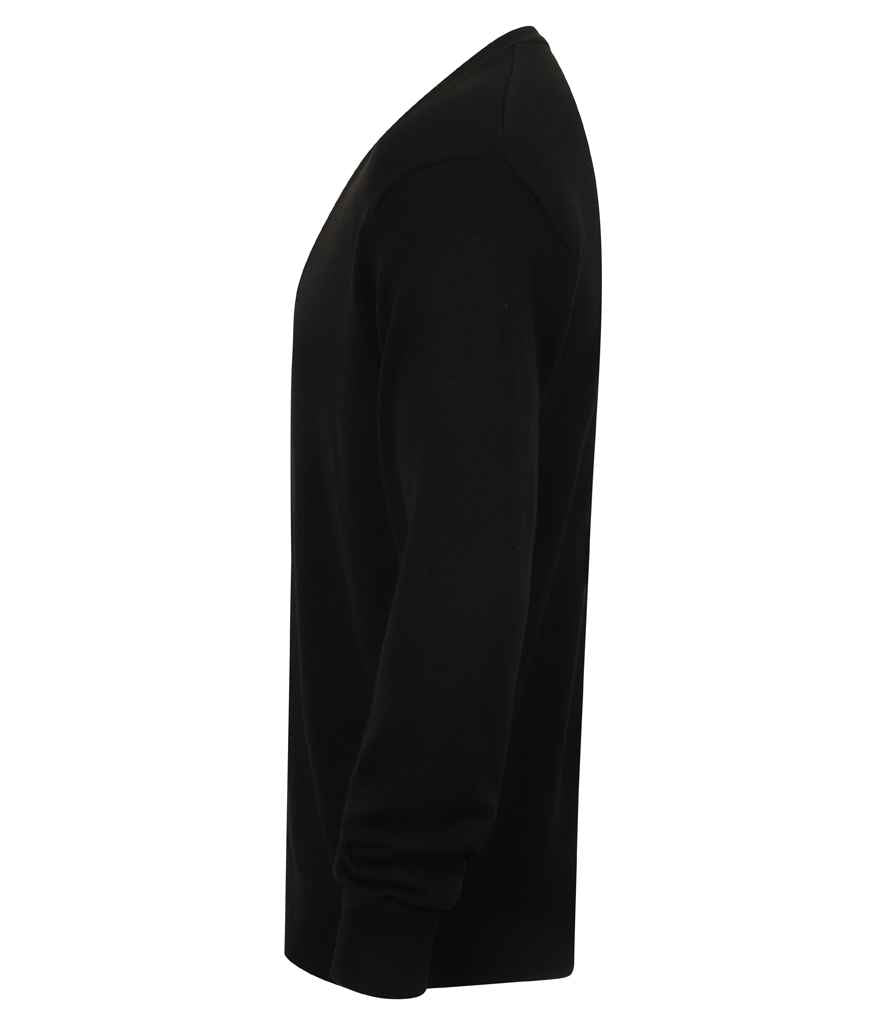 Henbury H722 Black Left -  Ready to be Embroidered by Custard Workwear - Cheap Personalised and Customised Workwear in Nottinghamshire, Derbyshire and Leicestershire