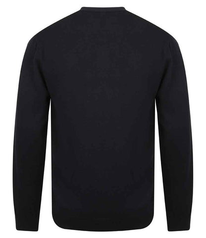 Henbury H722 Navy Back -  Ready to be Embroidered by Custard Workwear - Cheap Personalised and Customised Workwear in Nottinghamshire, Derbyshire and Leicestershire