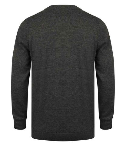 Henbury H725 Grey Marl Back -  Ready to be Embroidered by Custard Workwear - Cheap Personalised and Customised Workwear in Nottinghamshire, Derbyshire and Leicestershire