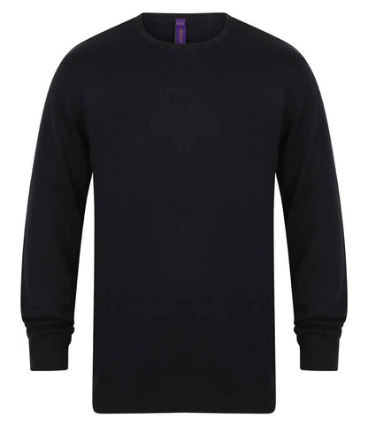 Henbury H725 Navy Front -  Ready to be Embroidered by Custard Workwear - Cheap Personalised and Customised Workwear in Nottinghamshire, Derbyshire and Leicestershire