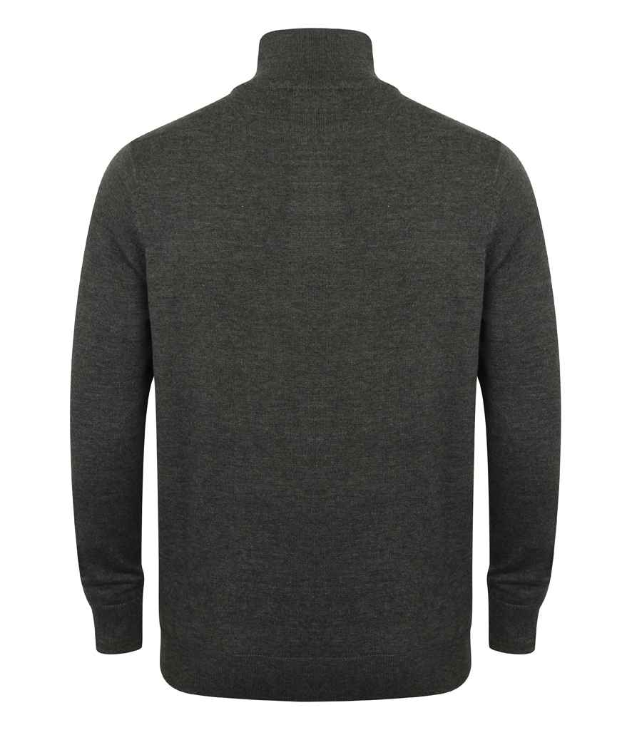 Henbury H729 Grey Marl Back -  Ready to be Embroidered by Custard Workwear - Cheap Personalised and Customised Workwear in Nottinghamshire, Derbyshire and Leicestershire