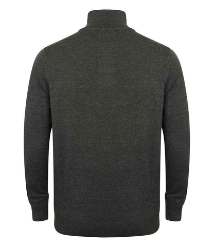 Henbury H729 Grey Marl Back -  Ready to be Embroidered by Custard Workwear - Cheap Personalised and Customised Workwear in Nottinghamshire, Derbyshire and Leicestershire
