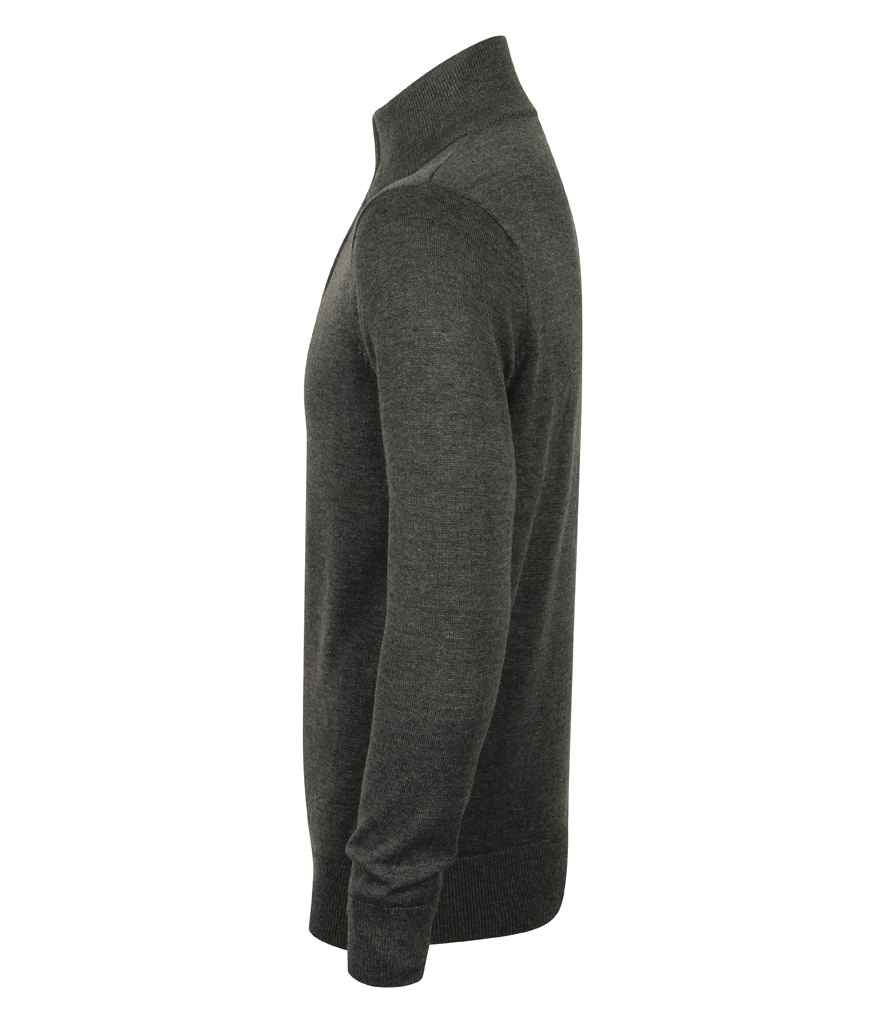 Henbury H729 Grey Marl Left -  Ready to be Embroidered by Custard Workwear - Cheap Personalised and Customised Workwear in Nottinghamshire, Derbyshire and Leicestershire