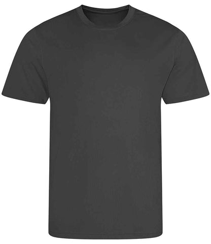 Just Cool JC001B Charcoal Front -  Ready to be Printed by Custard Workwear - Cheap Personalised and Customised Workwear in Nottinghamshire, Derbyshire and Leicestershire