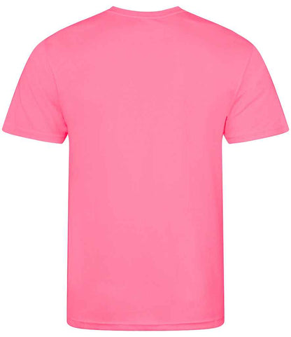 Just Cool JC001B Electric Pink Back -  Ready to be Printed by Custard Workwear - Cheap Personalised and Customised Workwear in Nottinghamshire, Derbyshire and Leicestershire