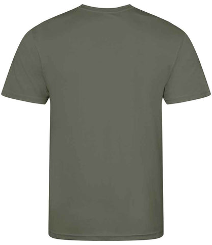 Just Cool JC001B Earthy Green Back -  Ready to be Printed by Custard Workwear - Cheap Personalised and Customised Workwear in Nottinghamshire, Derbyshire and Leicestershire