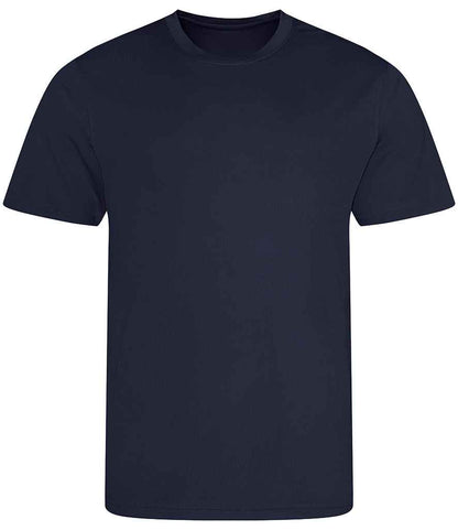 Just Cool JC001B French Navy Front -  Ready to be Printed by Custard Workwear - Cheap Personalised and Customised Workwear in Nottinghamshire, Derbyshire and Leicestershire