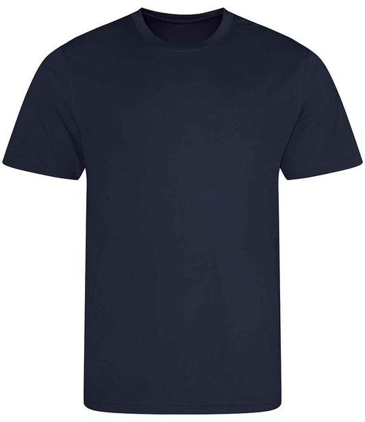 Just Cool JC001B French Navy Front -  Ready to be Printed by Custard Workwear - Cheap Personalised and Customised Workwear in Nottinghamshire, Derbyshire and Leicestershire