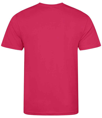 Just Cool JC001B Hot Pink Back -  Ready to be Printed by Custard Workwear - Cheap Personalised and Customised Workwear in Nottinghamshire, Derbyshire and Leicestershire
