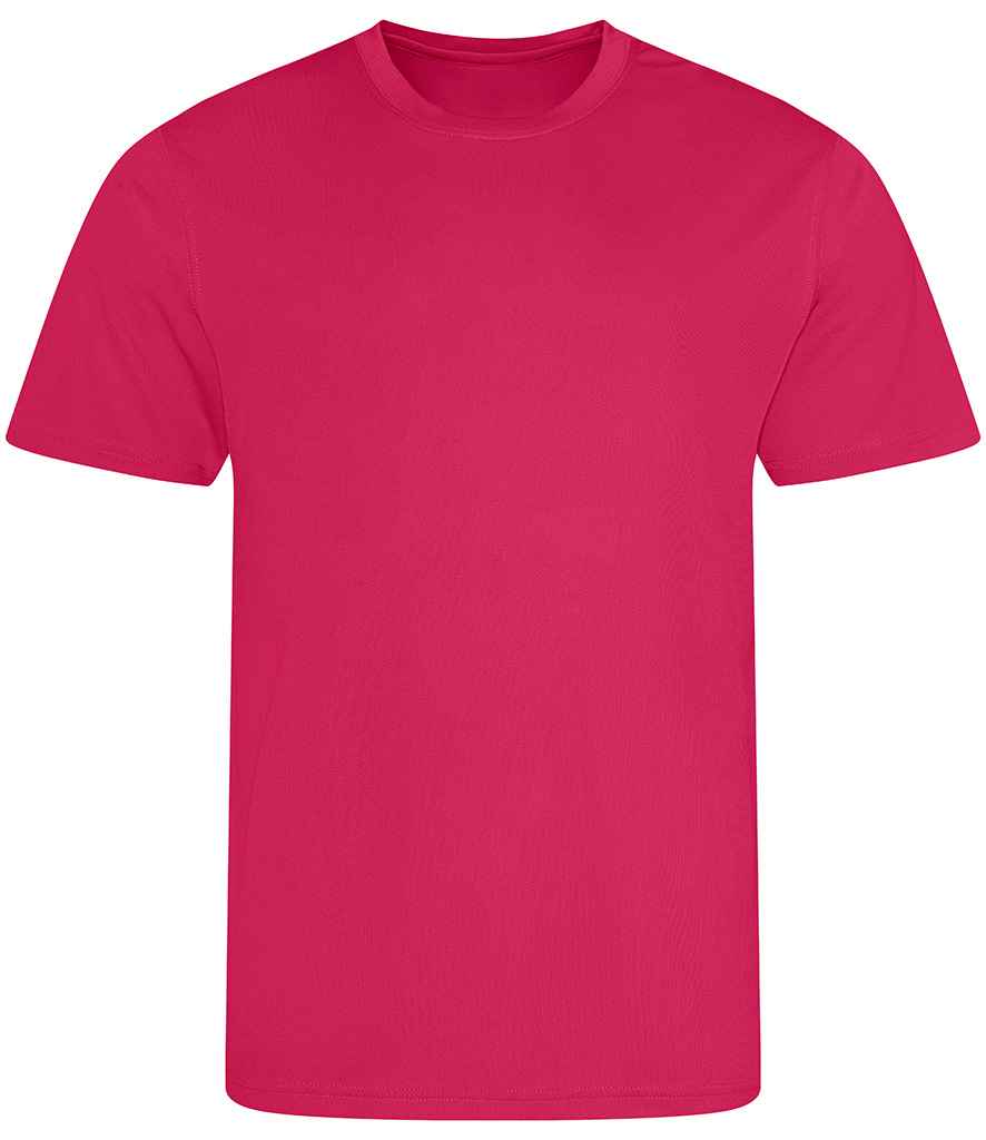 Just Cool JC001B Hot Pink Front -  Ready to be Printed by Custard Workwear - Cheap Personalised and Customised Workwear in Nottinghamshire, Derbyshire and Leicestershire