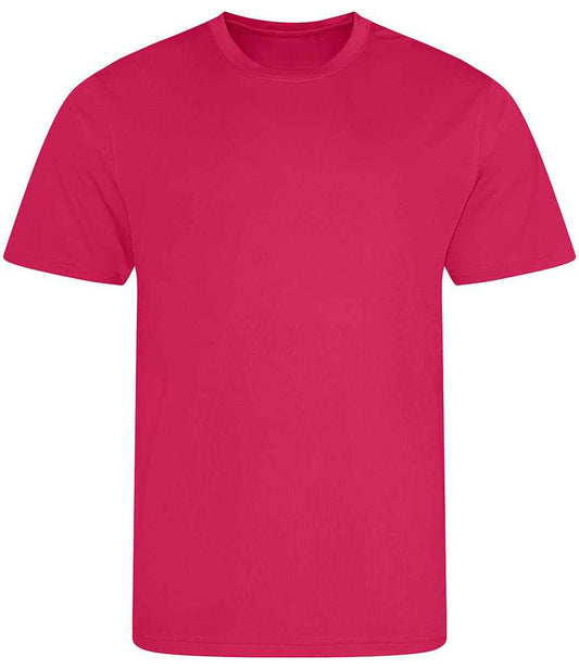 Just Cool JC001B Hot Pink Front -  Ready to be Printed by Custard Workwear - Cheap Personalised and Customised Workwear in Nottinghamshire, Derbyshire and Leicestershire