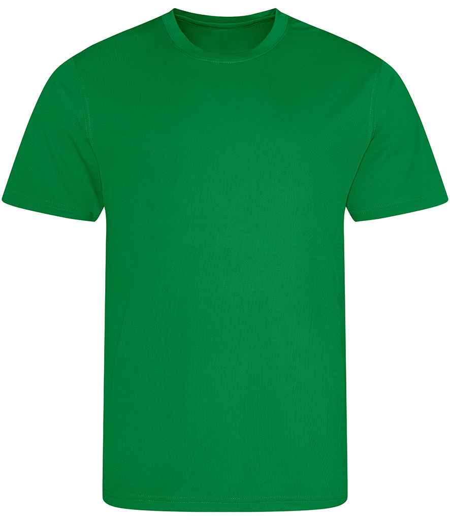 Just Cool JC001B Kelly Green Front -  Ready to be Printed by Custard Workwear - Cheap Personalised and Customised Workwear in Nottinghamshire, Derbyshire and Leicestershire