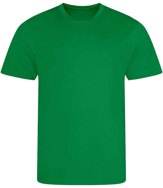 Just Cool JC001B Kelly Green Front -  Ready to be Printed by Custard Workwear - Cheap Personalised and Customised Workwear in Nottinghamshire, Derbyshire and Leicestershire