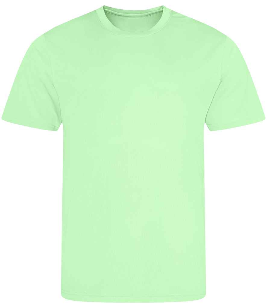 Just Cool JC001B Melon Green Front -  Ready to be Printed by Custard Workwear - Cheap Personalised and Customised Workwear in Nottinghamshire, Derbyshire and Leicestershire