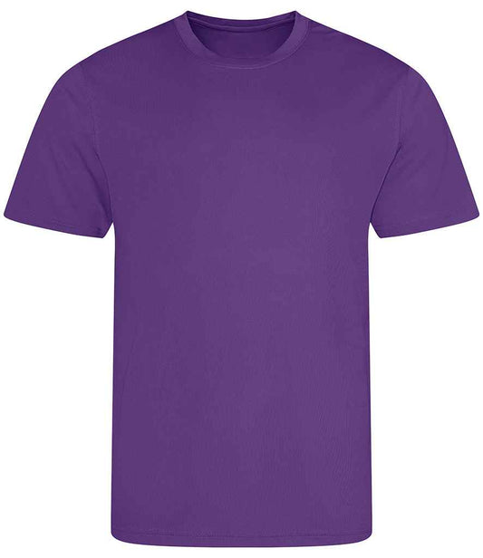 Just Cool JC001B Purple Front -  Ready to be Printed by Custard Workwear - Cheap Personalised and Customised Workwear in Nottinghamshire, Derbyshire and Leicestershire