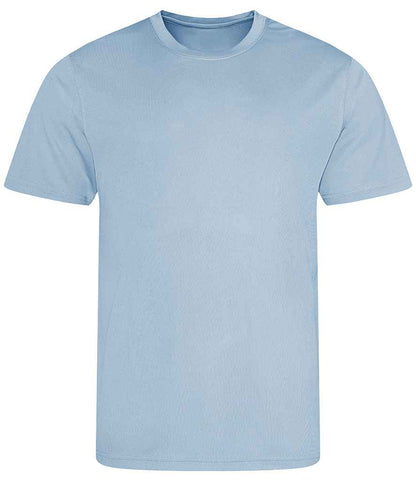 Just Cool JC001B Sky Blue Front -  Ready to be Printed by Custard Workwear - Cheap Personalised and Customised Workwear in Nottinghamshire, Derbyshire and Leicestershire