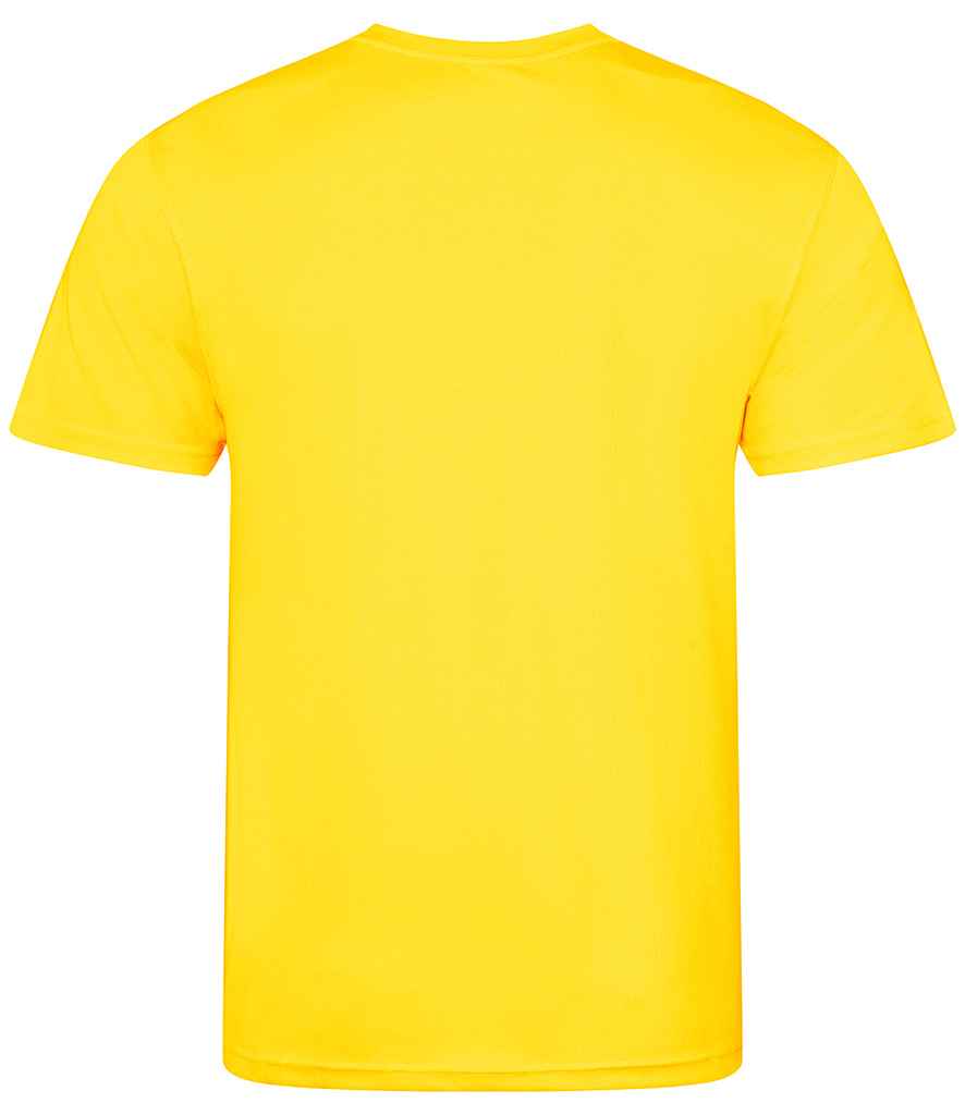 Just Cool JC001B Sun Yellow Back -  Ready to be Printed by Custard Workwear - Cheap Personalised and Customised Workwear in Nottinghamshire, Derbyshire and Leicestershire
