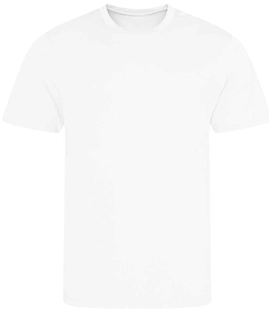 Just Cool JC001 Arctic White Front -  Ready to be Printed by Custard Workwear - Cheap Personalised and Customised Workwear in Nottinghamshire, Derbyshire and Leicestershire