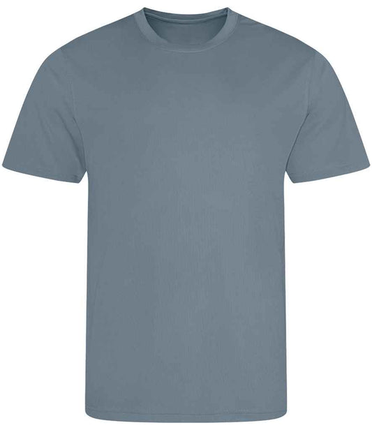 Just Cool JC001 Airforce Blue Front -  Ready to be Printed by Custard Workwear - Cheap Personalised and Customised Workwear in Nottinghamshire, Derbyshire and Leicestershire