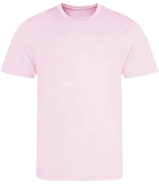 Just Cool JC001 Baby Pink Front -  Ready to be Printed by Custard Workwear - Cheap Personalised and Customised Workwear in Nottinghamshire, Derbyshire and Leicestershire