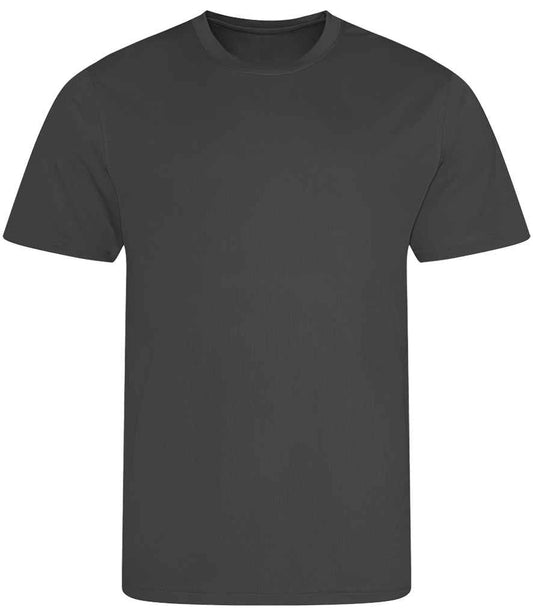 Just Cool JC001 Charcoal Front -  Ready to be Printed by Custard Workwear - Cheap Personalised and Customised Workwear in Nottinghamshire, Derbyshire and Leicestershire