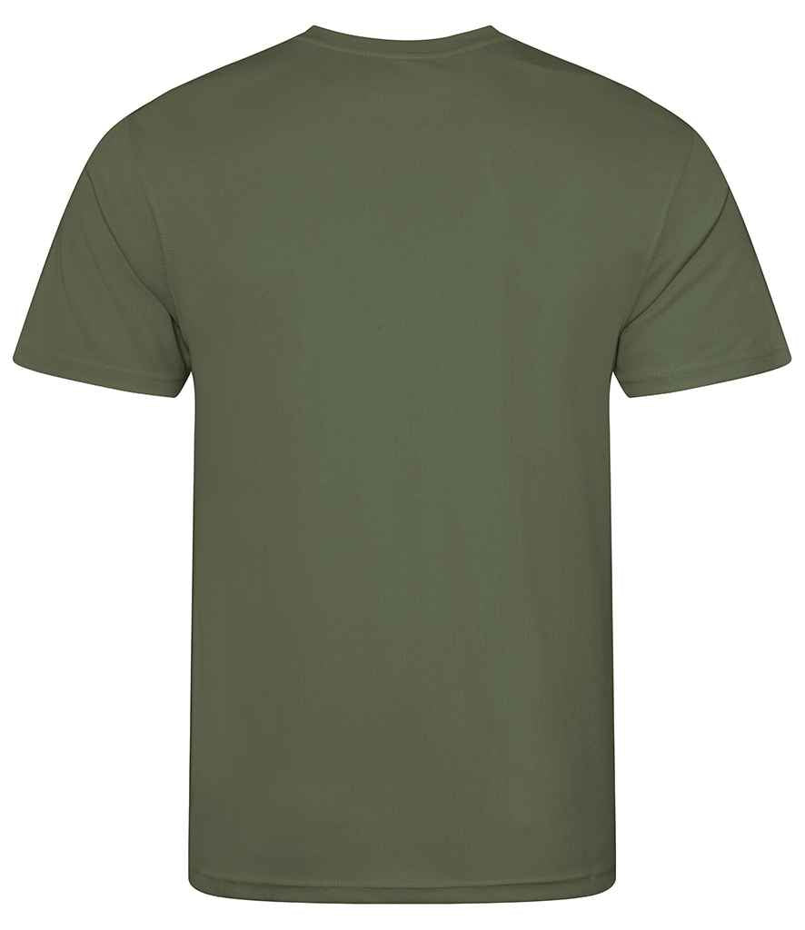 Just Cool JC001 Earthy Green Back -  Ready to be Printed by Custard Workwear - Cheap Personalised and Customised Workwear in Nottinghamshire, Derbyshire and Leicestershire