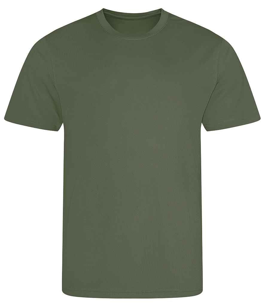 Just Cool JC001 Earthy Green Front -  Ready to be Printed by Custard Workwear - Cheap Personalised and Customised Workwear in Nottinghamshire, Derbyshire and Leicestershire