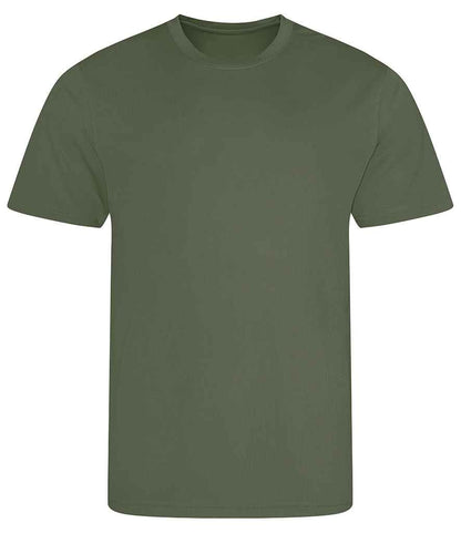 Just Cool JC001 Earthy Green Front -  Ready to be Printed by Custard Workwear - Cheap Personalised and Customised Workwear in Nottinghamshire, Derbyshire and Leicestershire