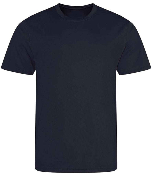 Just Cool JC001 French Navy Front -  Ready to be Printed by Custard Workwear - Cheap Personalised and Customised Workwear in Nottinghamshire, Derbyshire and Leicestershire