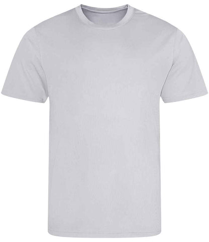 Just Cool JC001 Heather Grey Front -  Ready to be Printed by Custard Workwear - Cheap Personalised and Customised Workwear in Nottinghamshire, Derbyshire and Leicestershire