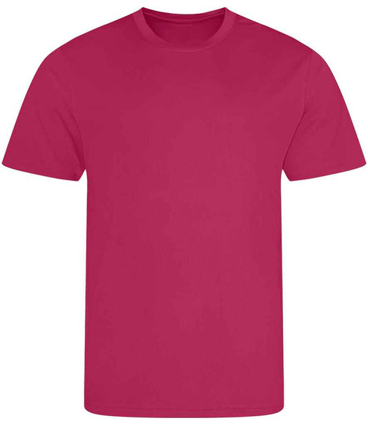 Just Cool JC001 Hot Pink Front -  Ready to be Printed by Custard Workwear - Cheap Personalised and Customised Workwear in Nottinghamshire, Derbyshire and Leicestershire