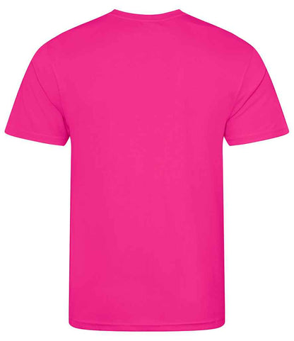 Just Cool JC001 Hyper Pink Back -  Ready to be Printed by Custard Workwear - Cheap Personalised and Customised Workwear in Nottinghamshire, Derbyshire and Leicestershire
