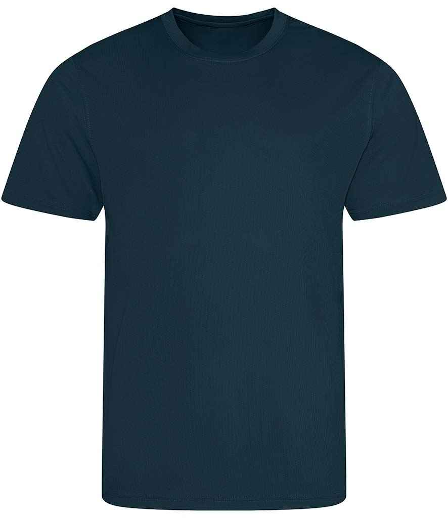 Just Cool JC001 Ink Blue Front -  Ready to be Printed by Custard Workwear - Cheap Personalised and Customised Workwear in Nottinghamshire, Derbyshire and Leicestershire