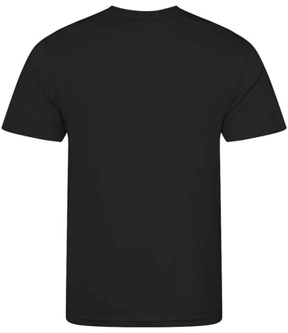 Just Cool JC001 Jet Black Back -  Ready to be Printed by Custard Workwear - Cheap Personalised and Customised Workwear in Nottinghamshire, Derbyshire and Leicestershire