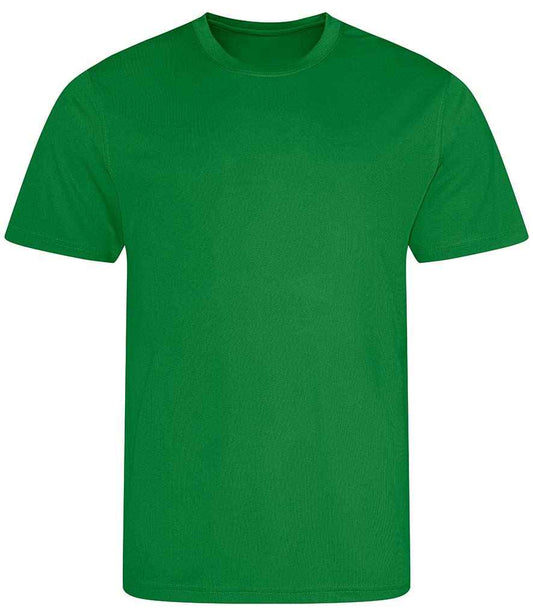 Just Cool JC001 Kelly Green Front -  Ready to be Printed by Custard Workwear - Cheap Personalised and Customised Workwear in Nottinghamshire, Derbyshire and Leicestershire