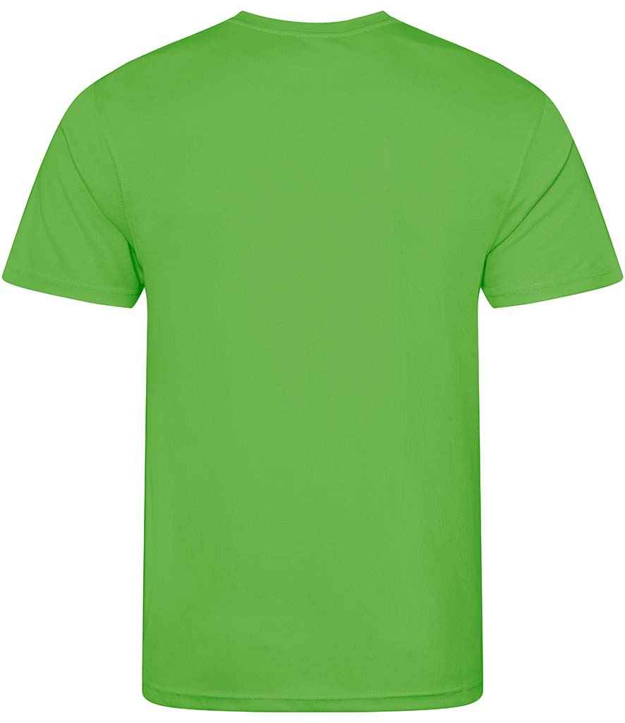 Just Cool JC001 Lime Green Back -  Ready to be Printed by Custard Workwear - Cheap Personalised and Customised Workwear in Nottinghamshire, Derbyshire and Leicestershire