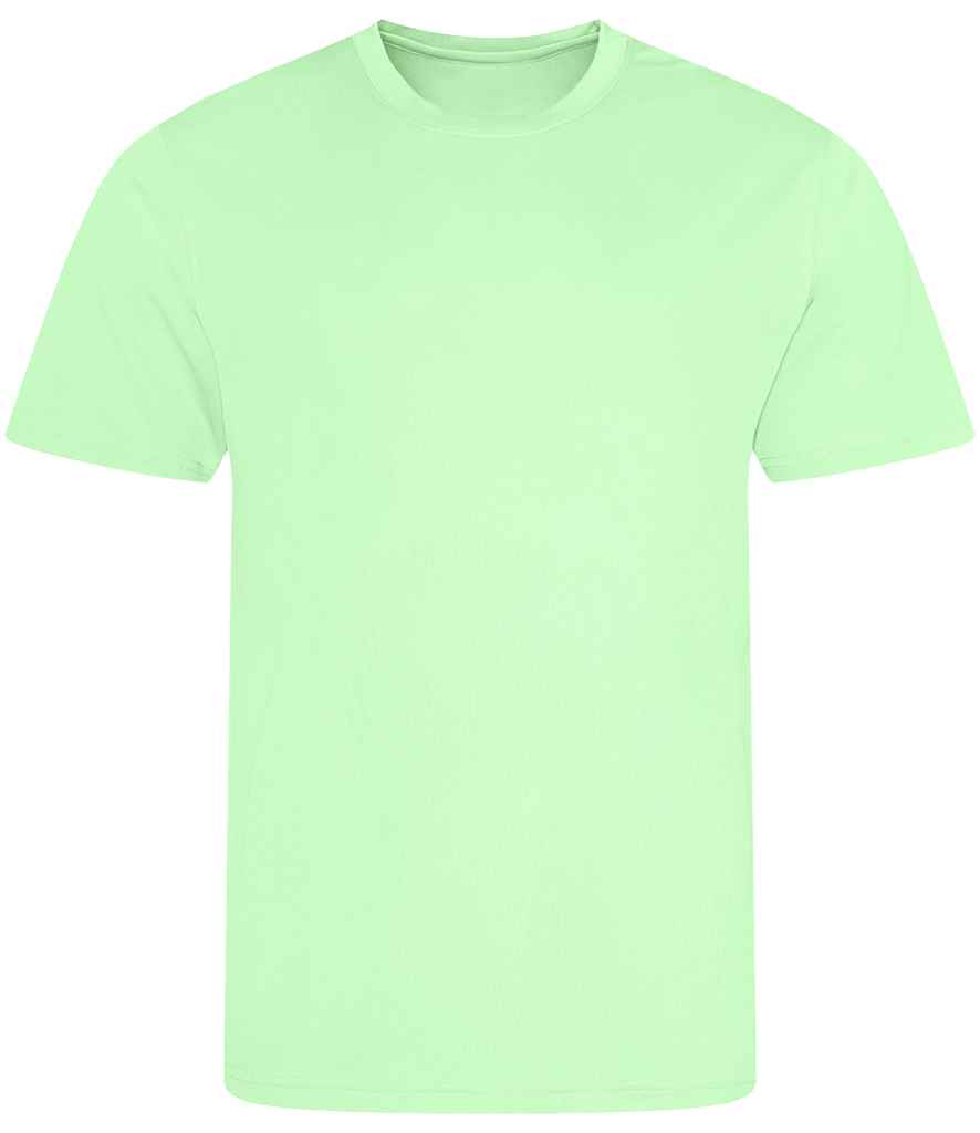 Just Cool JC001 Melon Green Front -  Ready to be Printed by Custard Workwear - Cheap Personalised and Customised Workwear in Nottinghamshire, Derbyshire and Leicestershire