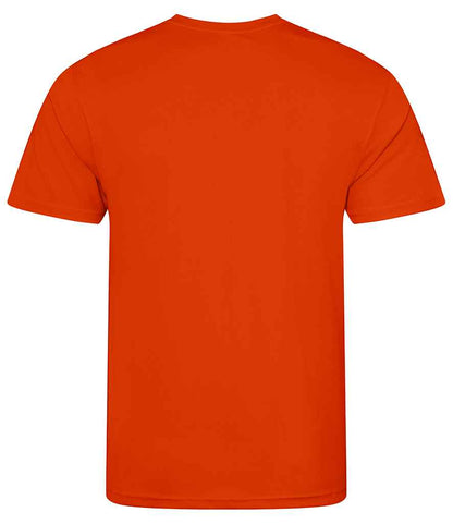 Just Cool JC001 Orange Flame Back -  Ready to be Printed by Custard Workwear - Cheap Personalised and Customised Workwear in Nottinghamshire, Derbyshire and Leicestershire