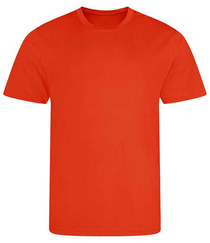 Just Cool JC001 Orange Flame Front -  Ready to be Printed by Custard Workwear - Cheap Personalised and Customised Workwear in Nottinghamshire, Derbyshire and Leicestershire