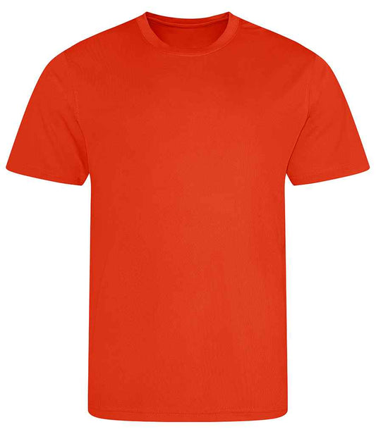 Just Cool JC001 Orange Flame Front -  Ready to be Printed by Custard Workwear - Cheap Personalised and Customised Workwear in Nottinghamshire, Derbyshire and Leicestershire