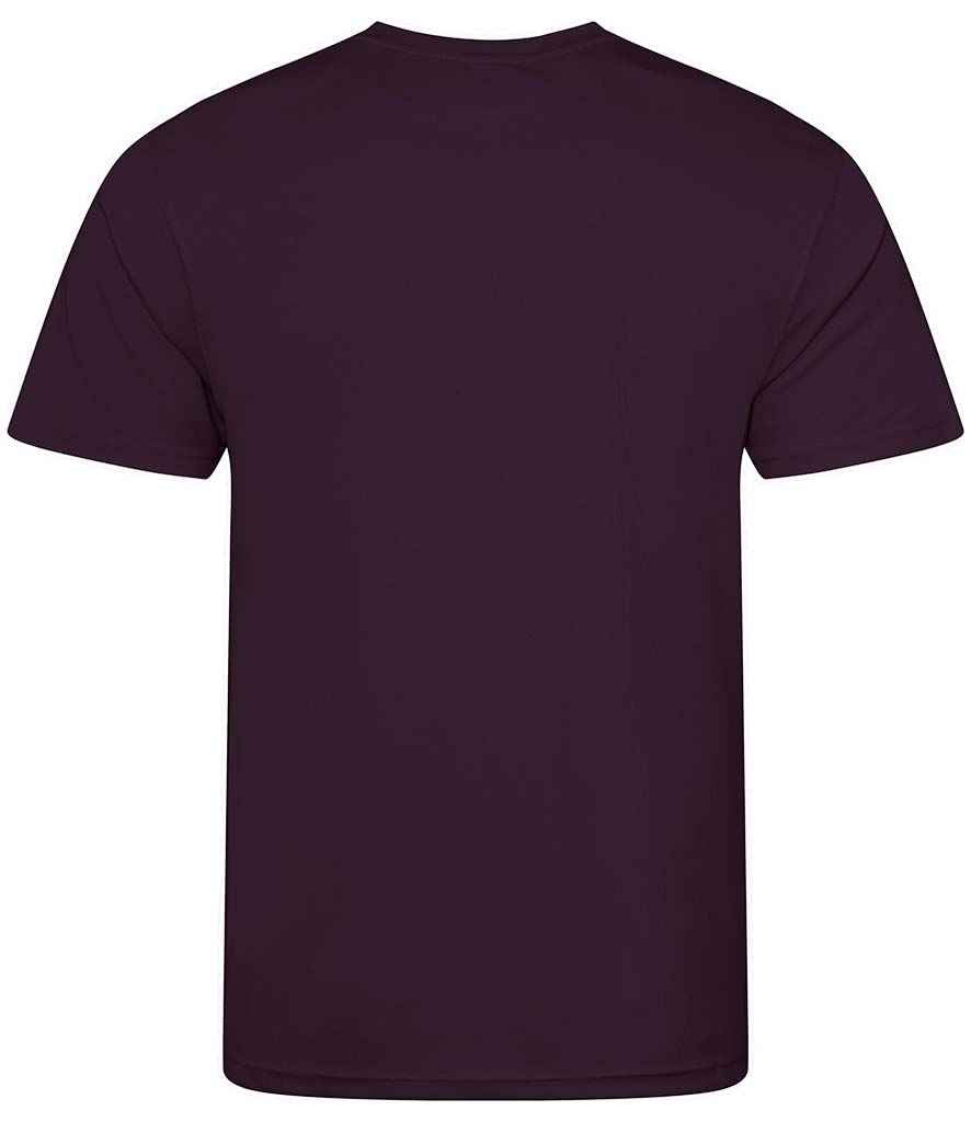 Just Cool JC001 Plum Back -  Ready to be Printed by Custard Workwear - Cheap Personalised and Customised Workwear in Nottinghamshire, Derbyshire and Leicestershire