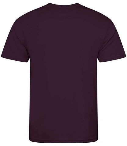 Just Cool JC001 Plum Back -  Ready to be Printed by Custard Workwear - Cheap Personalised and Customised Workwear in Nottinghamshire, Derbyshire and Leicestershire
