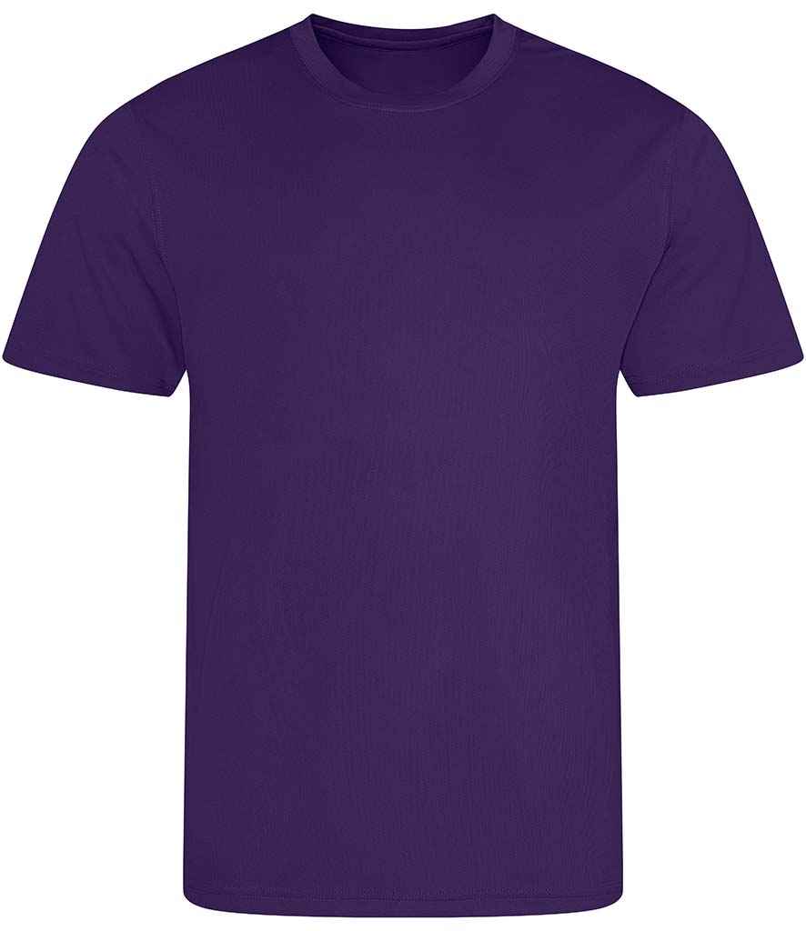 Just Cool JC001 Purple Front -  Ready to be Printed by Custard Workwear - Cheap Personalised and Customised Workwear in Nottinghamshire, Derbyshire and Leicestershire