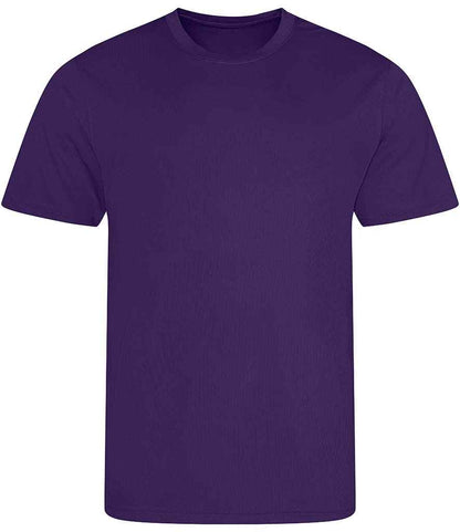 Just Cool JC001 Purple Front -  Ready to be Printed by Custard Workwear - Cheap Personalised and Customised Workwear in Nottinghamshire, Derbyshire and Leicestershire