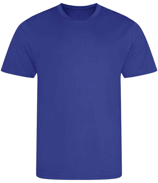 Just Cool JC001 Reflex Blue Front -  Ready to be Printed by Custard Workwear - Cheap Personalised and Customised Workwear in Nottinghamshire, Derbyshire and Leicestershire